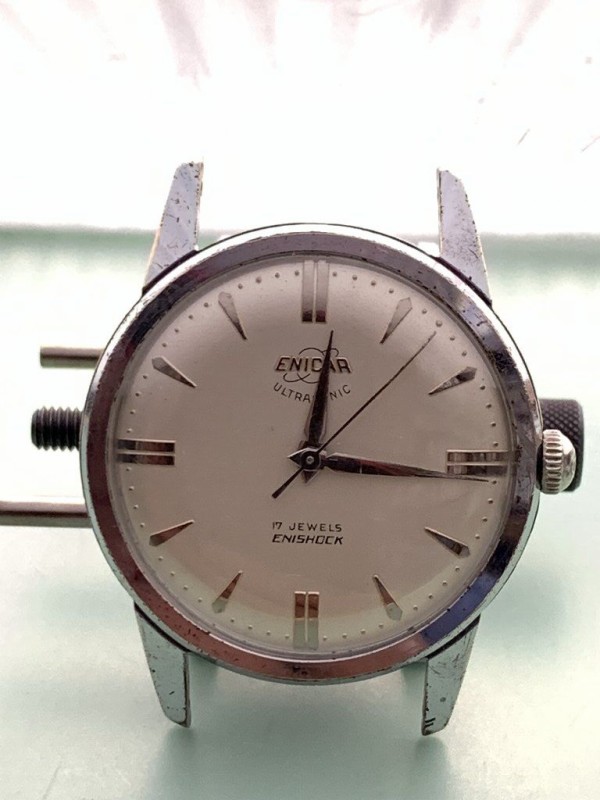 1960年代頃 シェル石油 17石 ヴィンテージ　プロモーション腕時計 ガソリン 希少 未使用 60s Coral (コーラル) スイス製 手巻 17石 腕時計