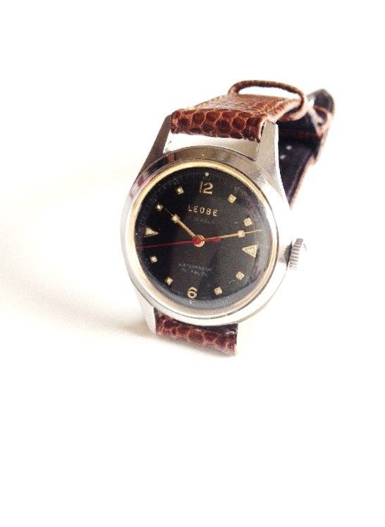 □ LEOBE 17jewels Waterproof Incabloc Vintage Swissmade : 僕と猫と