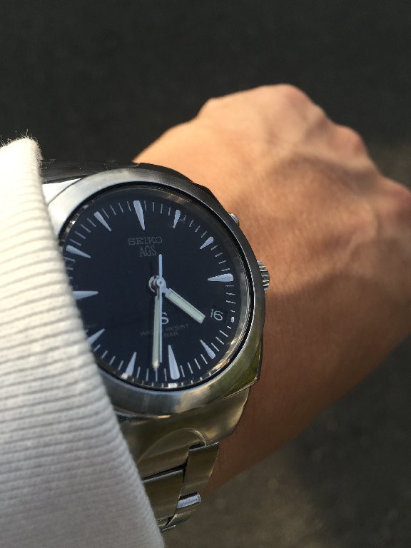 商品画像：SOLD 1987 Seiko AGS 5M42-0E50 kinetic watch - Birth Year Watches 1