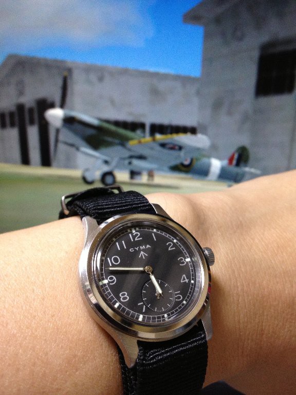 CYMA ARMY 復刻版 CYMA シーマ 復刻 ロイヤルアーミー 腕時計 ミリタリーウォッチ