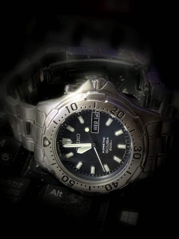  SEIKO AIR DIVER'S KINETIC SCUBA 200m 5M63-0B30 二次電池交換諸々で復活 （2002年頃） :  僕と猫と時計と・・・徒然なるままに・・・