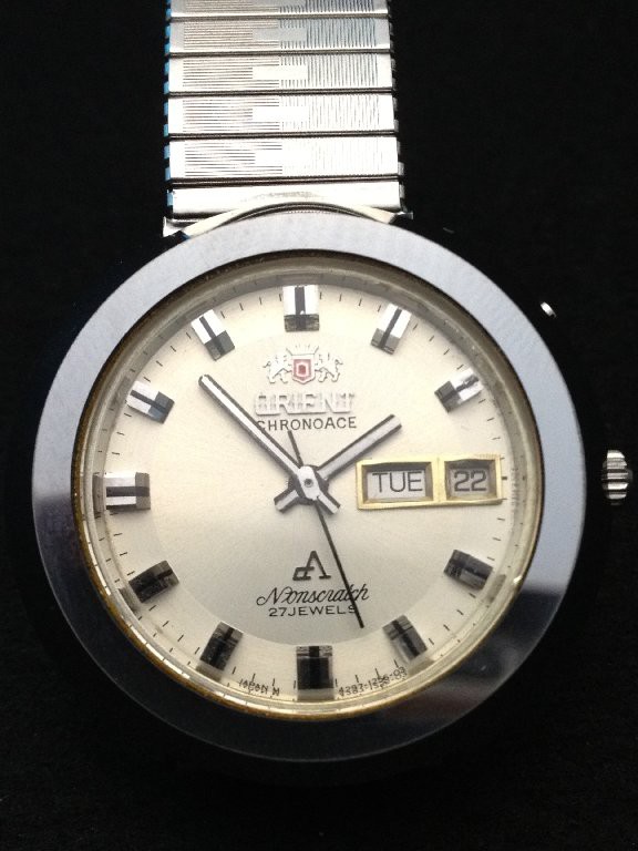 □ ORIENT CHRONOACE Nonscratch 27jewels : 僕と猫と時計と
