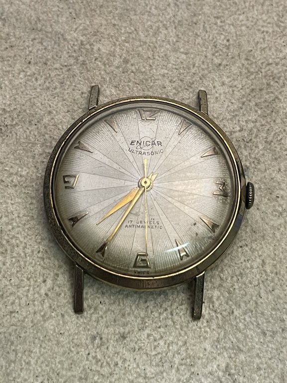 14K ENICAR ULTRASONIC ⁄アンティーク⁄不動⁄スイス製 $?set_id