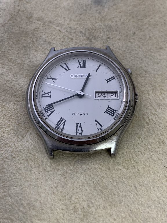 ORIENT 21J 46941 自動巻き時計 アンティーク【稼働品】 Vintage Orient Ref.46941 Gold Plated 21J Day/Date Automatic