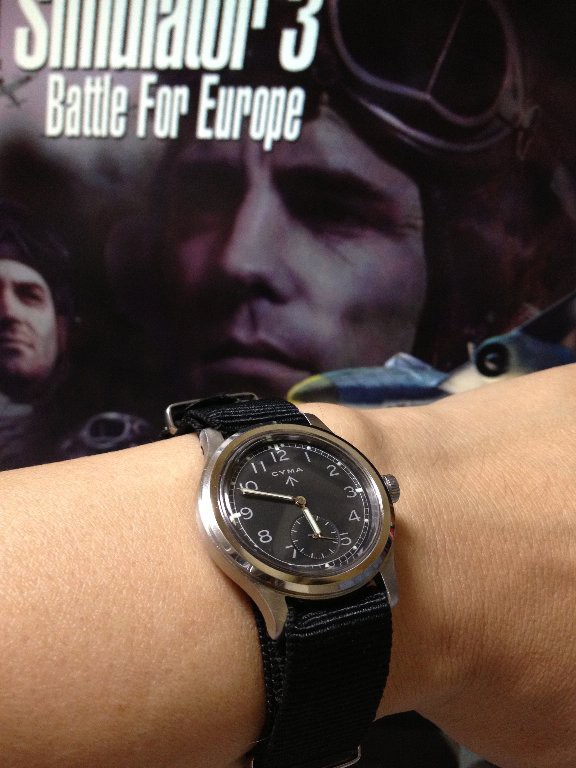 CYMA ARMY 復刻版 CYMA シーマ 復刻 ロイヤルアーミー 腕時計 ミリタリーウォッチ