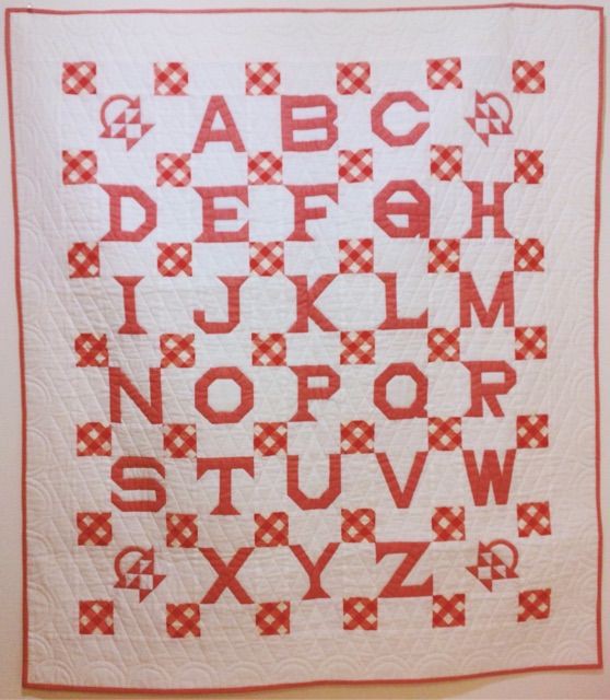 アルファベット パターン のキルト A : パッチワークを始めましょう