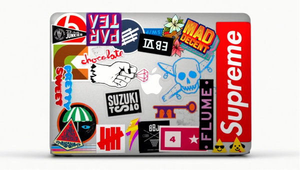 Macbookのステッカー Cm Stickers が公開中 Cmで使用されているステッカーとcmソングを調べてみた Macbookステッカー Info