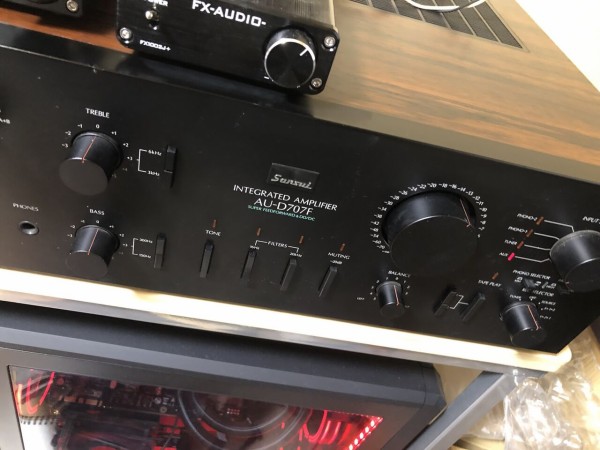 SANSUIのプリメインアンプ AU-D707F : まいまいオーディオ Blog