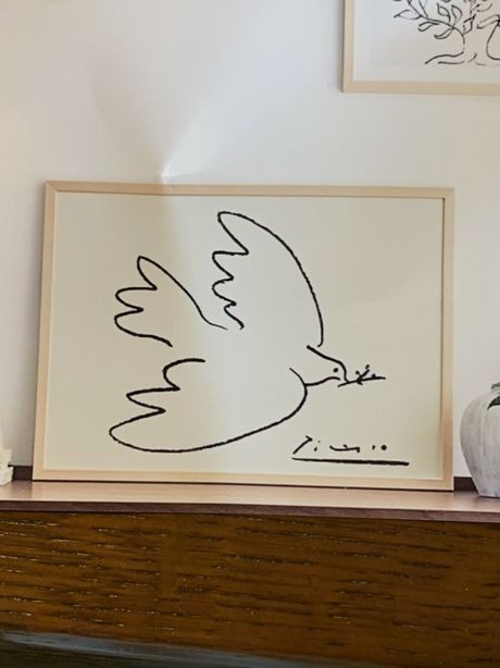 初めて描く鳩の絵 マック家の雑記帳