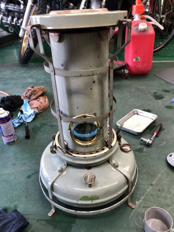 アラジン・ブルー フレーム ヒーター/H2201・2台目 : マッキ色