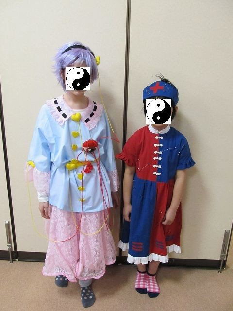 小学生 東方 コスプレ 衣装合わせ まっくの徒然日記