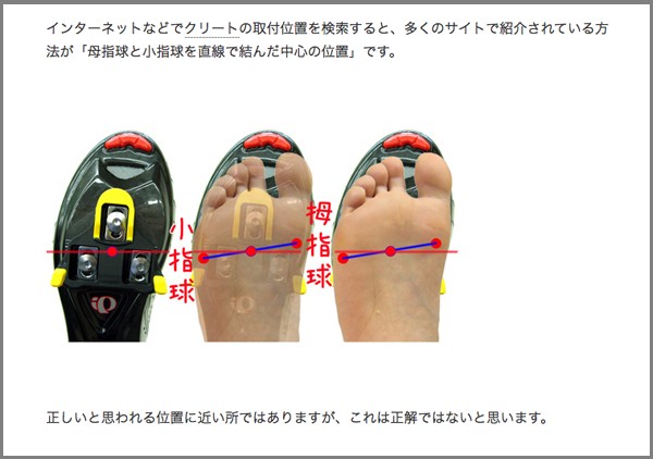 クリートの取付け位置 膝の痛みやペダリングにも影響する重要な調整 Oi Hiro