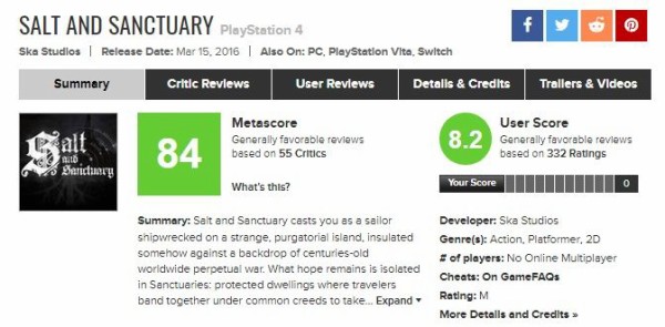 2dソウルライクゲーの ソルト アンド サンクチュアリ のnintendo Switch版が8月2日に発売決定 集まる2dアクション ゲーハーの窓