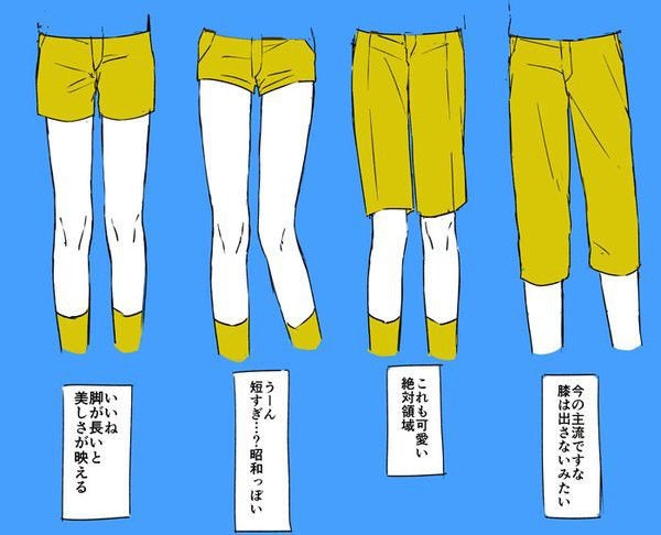 半ズボンが眩しい季節が到来 半ズボン男子の最適な長さ を比べてたイラストが話題に トピック ラボ