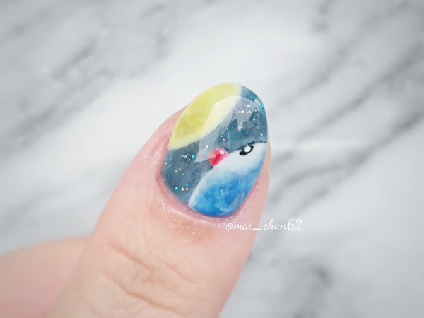 中秋の名月 ドラえもんのお月見ネイル 気まぐれネイル日和