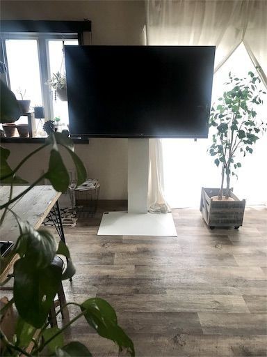 賃貸OK穴あけ不要☆壁寄せテレビスタンドなら簡単にお部屋