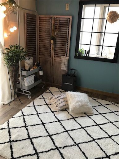 一瞬で海外インテリアに近づける ニトリの高見えダイヤ柄ラグ Maikostyle Powered By ライブドアブログ