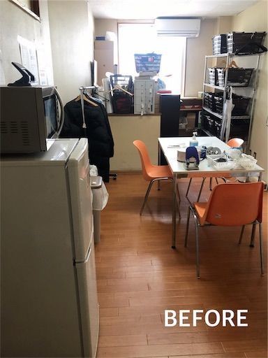 休憩室diy 別の店舗編 始めます まずはクッションフロア敷きました Maikostyle Powered By ライブドアブログ