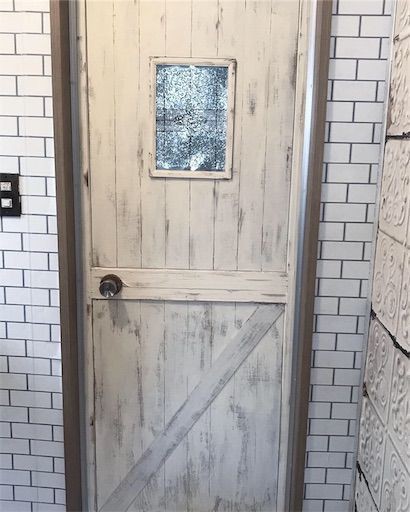 賃貸洗面所diy お風呂場のドアを簡単リメイク Maikostyle Powered By ライブドアブログ