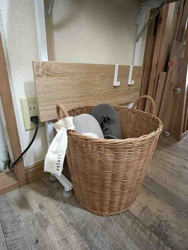 Salut サリュのラタンアイテムとつっぱりラックで玄関をおしゃれで快適に Maikostyle Powered By ライブドアブログ