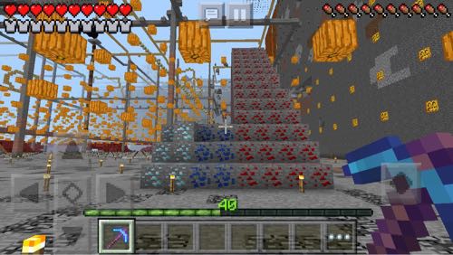 第49回目 鉱石アイテム化フェスティバル 後編 レッドストーン鉱石とラピスラズリ鉱石とダイヤモンド鉱石 マイクのマイクラpe生活