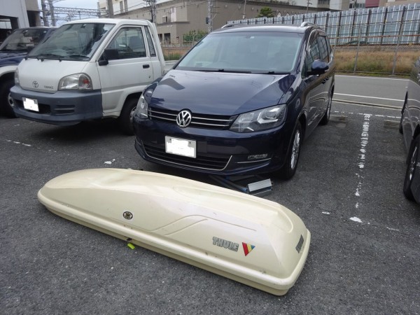 フォルクスワーゲン純正ルーフボックスXL、シャランキャリングロッド 