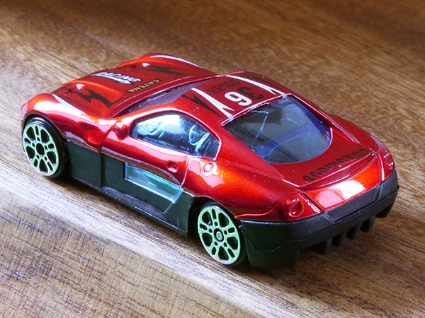 ダイソー ダイキャストカー スポーツカーB 赤い車 : ミニカーの