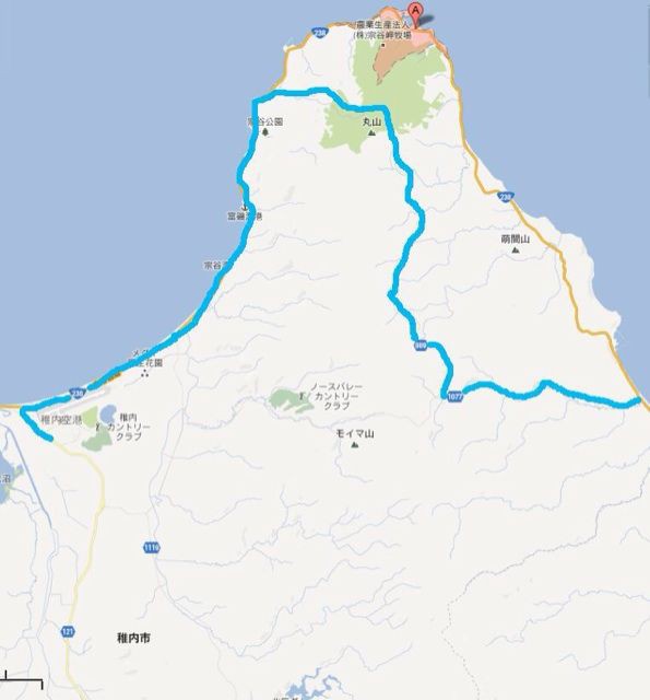 2012年北海道最果ての旅】宗谷丘陵『5月中旬でも雪の塊がある