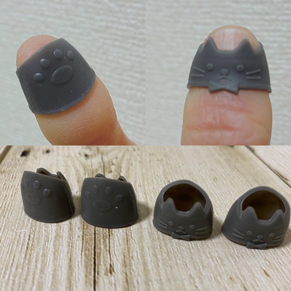 セリア 指サックネコが可愛いだけじゃなくデスクワークを楽しくサポートしてくれます まめ S Home Powered By ライブドアブログ