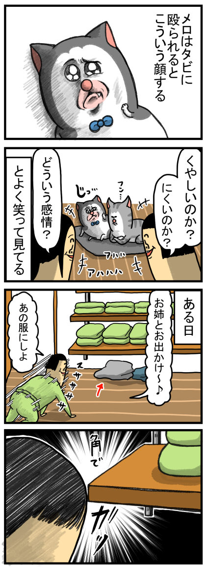 殴られた時の顔の意味、判明する : まめきちまめこニートの日常