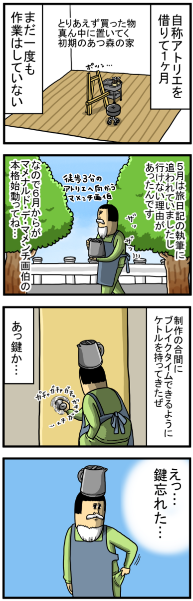 画伯の油絵、本格始動の予感 : まめきちまめこニートの日常