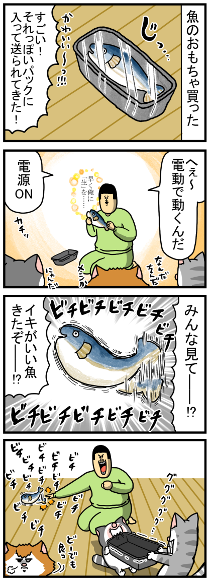 飼い主と魚の気持ちを汲み取らない猫 : まめきちまめこニートの 飼い主と魚の気持ちを汲み取らない猫 : まめきちまめこニートの