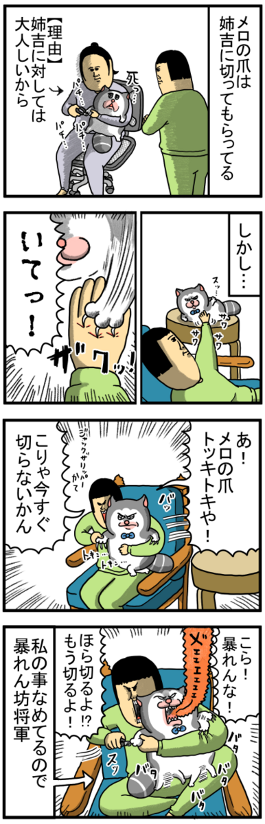 暴れる時と暴れちゃヤバい時が分かってる猫 : まめきちまめこニートの