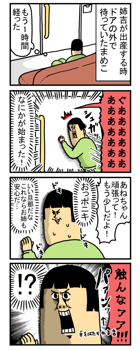 姉吉のあかちゃんを見て最初に言った言葉 : まめきちまめこニートの