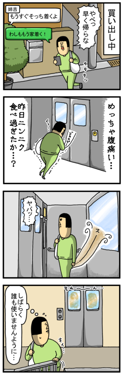 エレベーターに屁をのせてGO・・・ : まめきちまめこニートの日常
