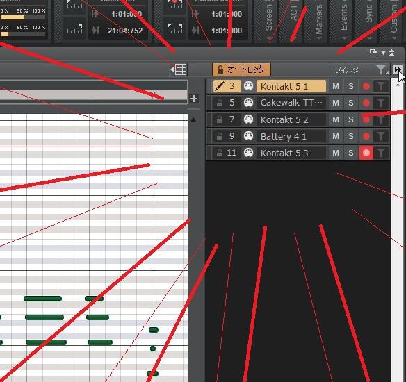 複数チャンネルの打ち込み Cakewalk Dtmハイパー初心者講座