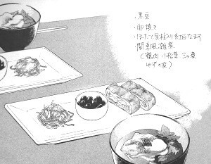 きのう何食べた？」（よしながふみ）の関東風雑煮、黒豆、ほたて貝柱入り紅白なます、卵焼き : マンガ食堂 - 漫画の料理、レシピ（漫画飯）を再現  Powered by ライブドアブログ