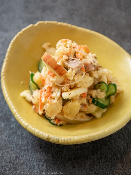 瑠璃と料理の王様と」（きくち正太）の瑠璃ちゃん流ポテサラ