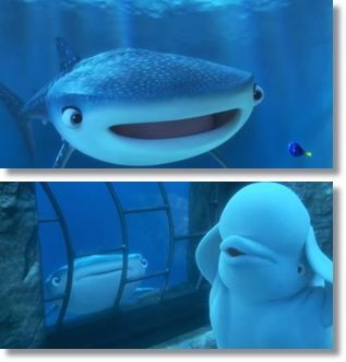 ファインディング ドリー の新キャラクター ジンベエザメとシロイルカが予告動画に登場 サメ シャチ好き集まれ情報局