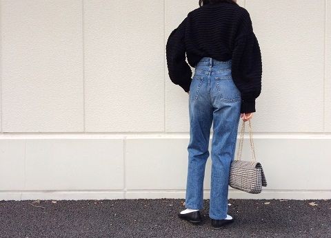 GUのハイウエストストレートジーンズ!インスタで話題の神デニム♪絶妙