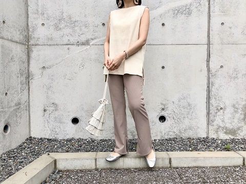 ききさま GUの「リブスリットストレートパンツ」の使用感レビュー!今なら