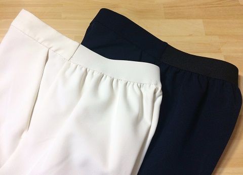 あんみ☺︎ページ GUの2WAYストレッチテーパードパンツ！脚長効果でスタイルをよく