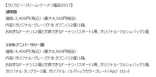 クリスピークリームドーナツの福袋17 中身 発売日まとめ 高コスパで数量限定なので売り切れ必至 初売り日は店舗へ １９８６０７０７ Powered By ライブドアブログ