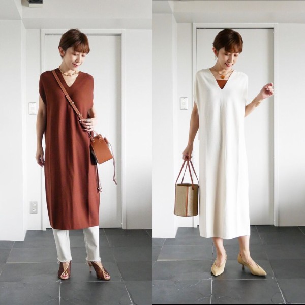 マメクロ のコクーンワンピがかわいい Sとmのサイズ比較 品よくまとめるワードローブ Powered By ライブドアブログ