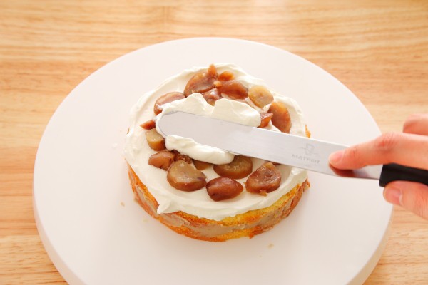 お菓子レシピ モンブラン と ショートケーキ のハイブリッドケーキができました Marimo Cafe 可愛くて美味しいお菓子レシピ Powered By ライブドアブログ
