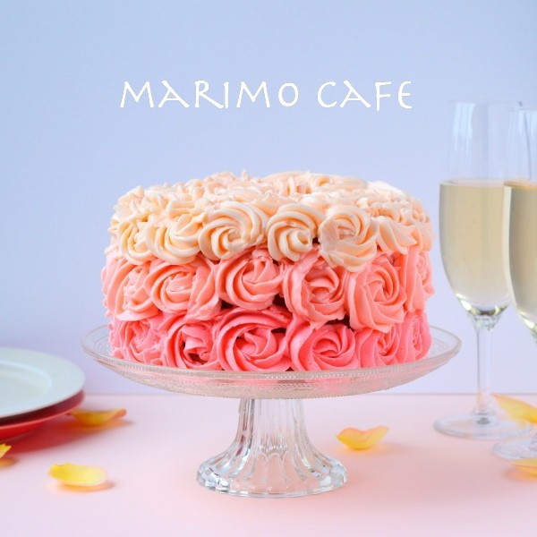 母の日に グラデーションが美しいオンブルケーキ お菓子レシピ Marimo Cafe 可愛くて美味しいお菓子レシピ Powered By ライブドアブログ