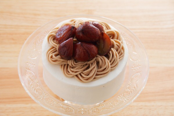 お菓子レシピ モンブラン と ショートケーキ のハイブリッドケーキができました Marimo Cafe 可愛くて美味しいお菓子レシピ Powered By ライブドアブログ