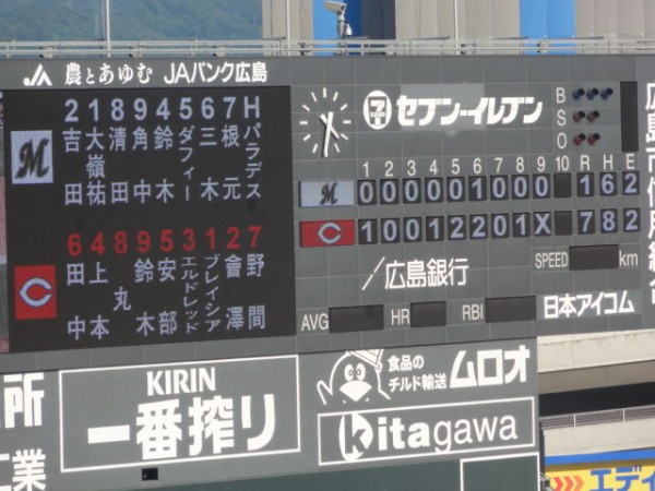 会報939 全球団本拠地 準本拠地球場でマリーンズ戦観戦達成 6月4日 日 日帰り広島 マツダスタジアム観戦記 その2 千葉ロッテマリーンズ 柏の葉後援会 もちろん非公認