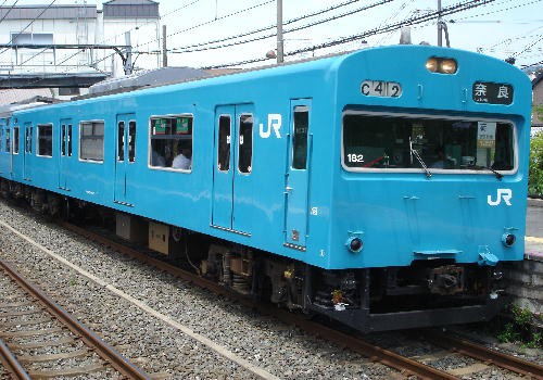 奈良支所に復活した103系N40更新車 : まぁ～くんの乗り物情報日記