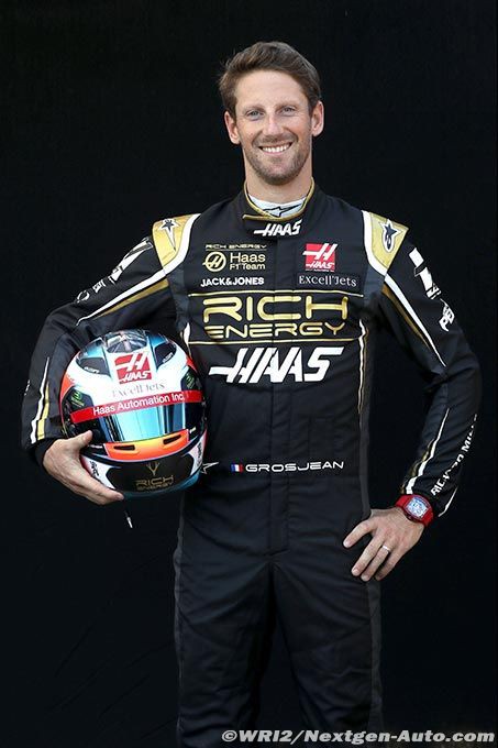 ロマン・グロージャン ヘルメット写真 レーシングスーツ写真：2019年F1 : F1通信